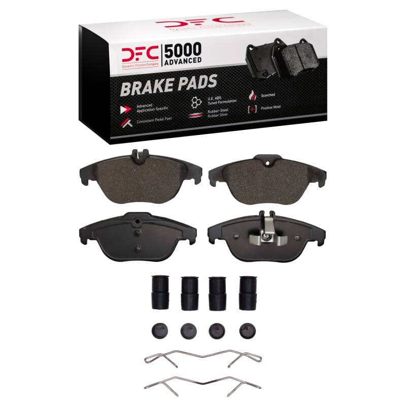 DFC — DFC 08-15 Mercedes-Benz C300 Sedan Rear 5000 Advanced Low Metallic Brake Pads and Hardware Kit
DFC Brake Pad Set