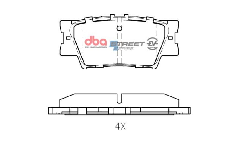 DBA — DBA 13-18 Lexus ES300h Rear SSEV Street Series Brake Pads
Brake Pad