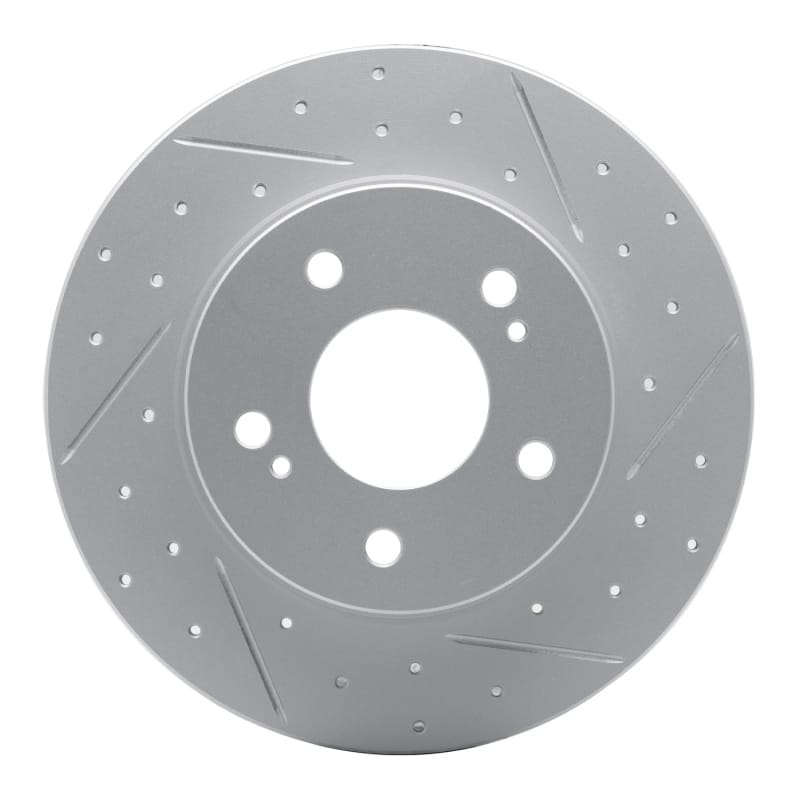 R1 Concepts — R1 94-04 Infiniti I35 Rear Right Drilled & Slotted Geo-Carbon Rotor