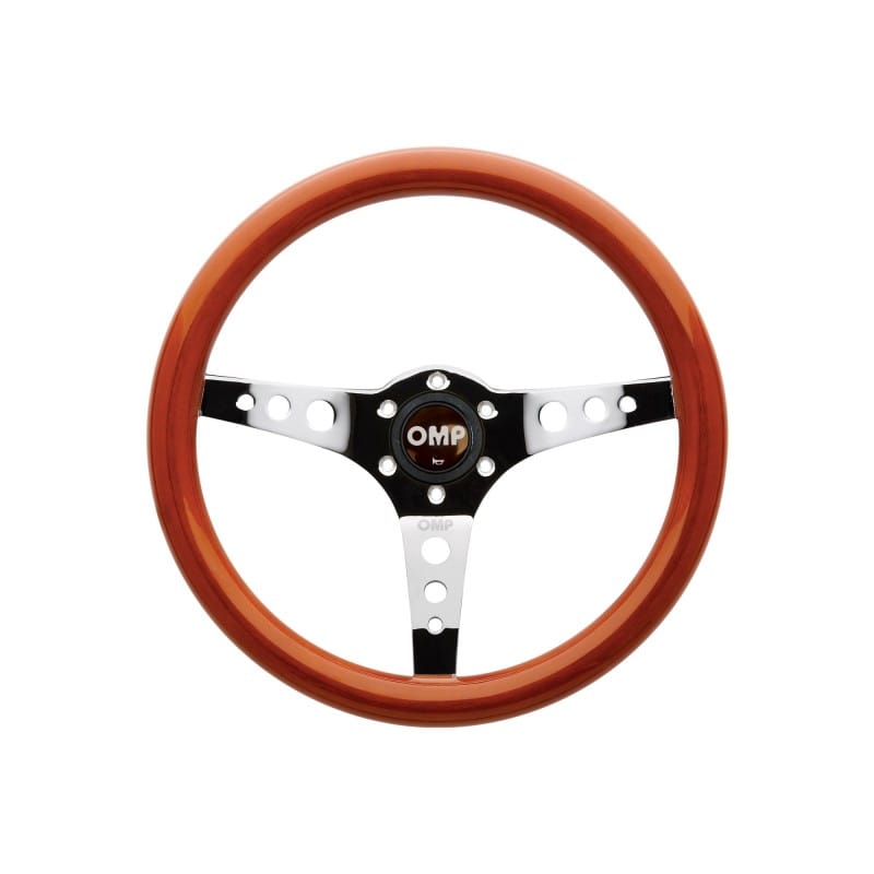 OMP — OMP Mugello Wooden Steering Wheel 350mm Handgrip Oval25X23mm