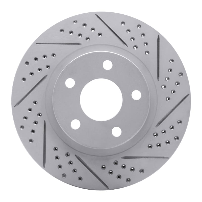 R1 Concepts — R1 97-05 Buick Park Avenue Front Right Drilled & Slotted Geo-Carbon Rotor