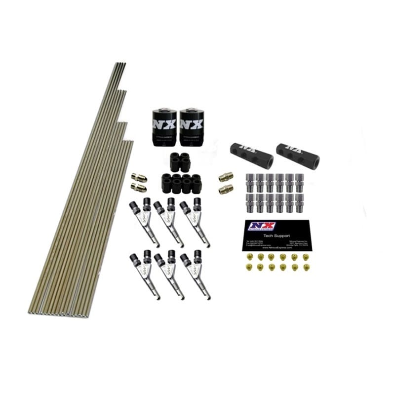 Nitrous Express — Nitrous Express 6 Cyl SSV/Std Plumb Kit w/2 Solenoids & 150HP Jets Incl Hardware
N2OPlumbingKt
Plumbing Kit