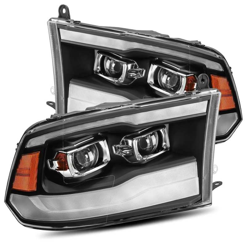 AlphaRex — AlphaRex 09-18 Dodge Ram 1500HD PRO-Series Projector Headlights Plank Style Black w/Seq Signal/DRL
Projector Headlights