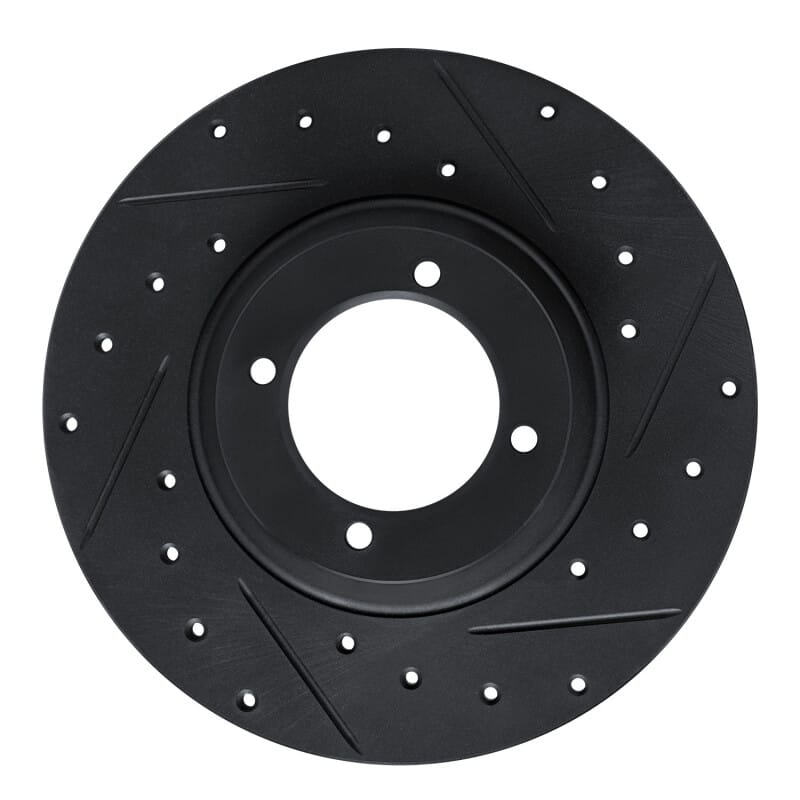 R1 Concepts — R1 61-76 Triumph TR250 Front Right Drilled & Slotted Black Brake Rotor
R1 Brake Rotor Drill
