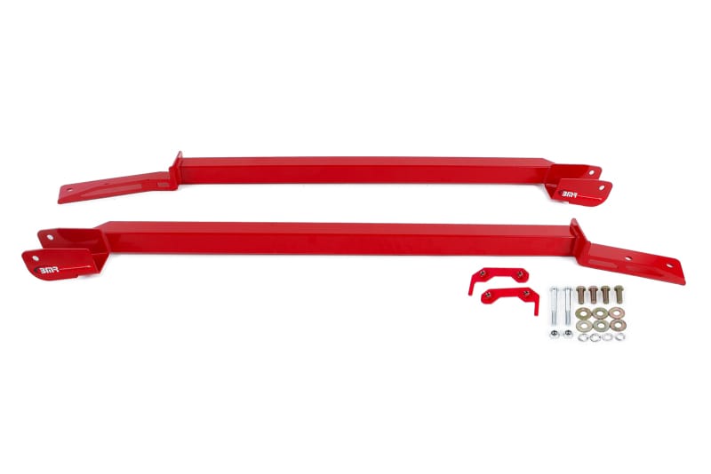 BMR Suspension — BMR 93-02 F-Body Non-Convertible Bolt-On Boxed Subframe Connectors - Red