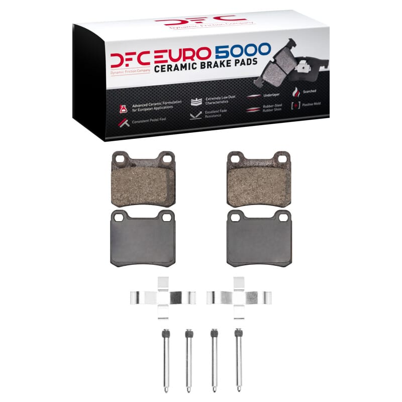 DFC — DFC 83-95 Mercedes-Benz 300D Rear Euro 5000 Ceramic Brake Pads and Hardware Kit
DFC EURO Pads + HW