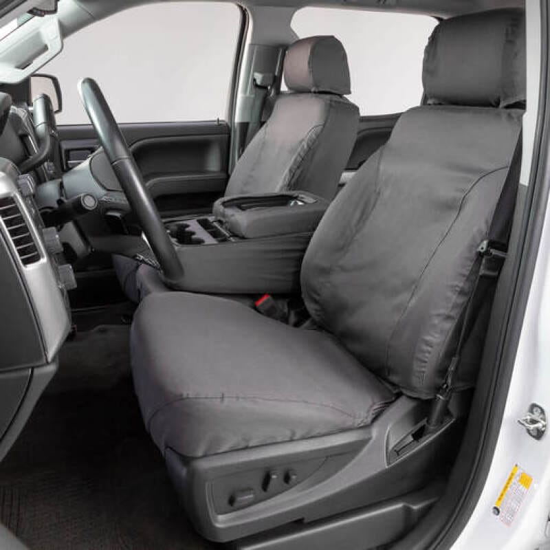 Covercraft — Covercraft 22-23 Nissan Frontier Polycotton SeatSaver Custom Front Row Seat Covers - Grey