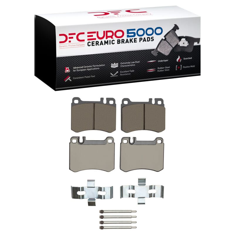 DFC — DFC 86-89 Mercedes-Benz 560SL Front Euro 5000 Ceramic Brake Pads and Hardware Kit
DFC EURO Pads + HW
