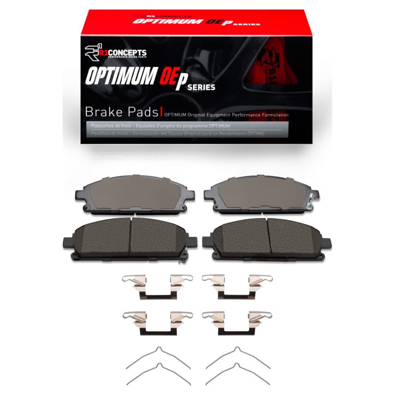 R1 Concepts — R1 96-04 Infiniti QX4 Front Optimum OE Pads & Hardware Kit
R1 Optimum Oe Pads a