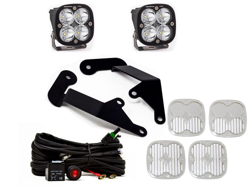Baja Designs — Baja Designs 21+ Ford Bronco Sport Squadron Sport Spot LED Light Pods - Clear