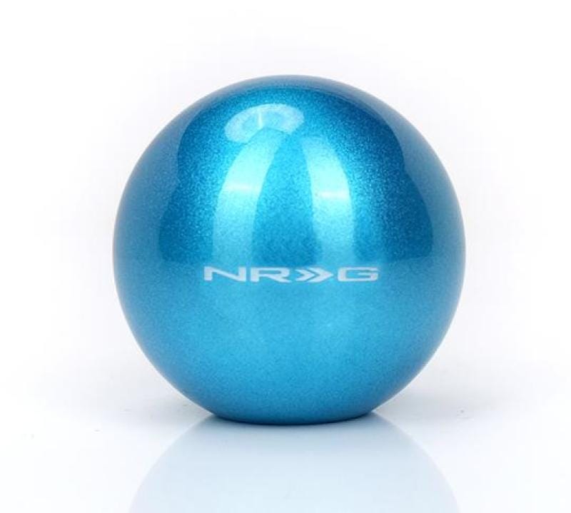 NRG — NRG Teal Sparkly Painted Titaniumround Shifter Heavy Weight