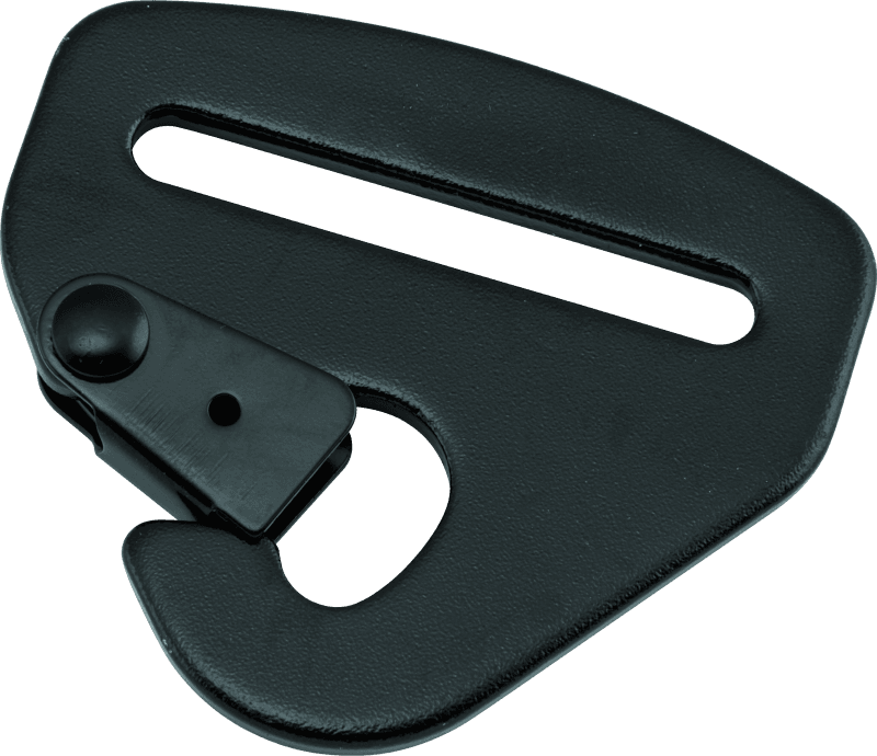 DragonFire Racing — Harness Mounting Spring Clip, 2 in. Strap Slot, Black