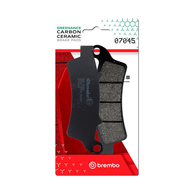 Brembo OE Powersports — Brembo OE Kymco X-Town/Malaguti Madison/Piaggio Beverly Carbon Ceramic Brake Pad - Front