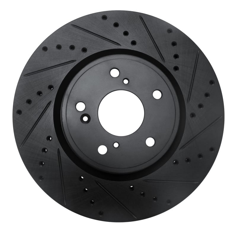 R1 Concepts — R1 2013-2025 Acura ILX Front Right Drilled & Slotted Black Brake Rotor
R1 Brake Rotor Drill