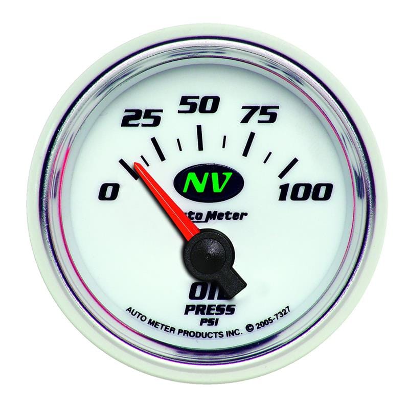 AutoMeter — GAUGE, OIL PRESSURE, 2 1/16", 100PSI, ELECTRIC, NV