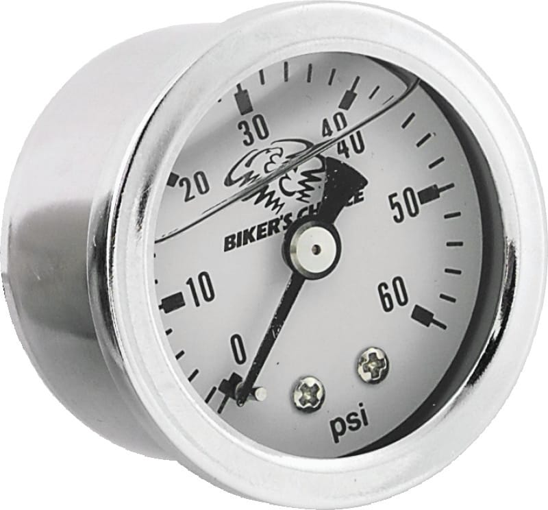 Bikers Choice — Liquid-Filled Oil Pressure Gauge