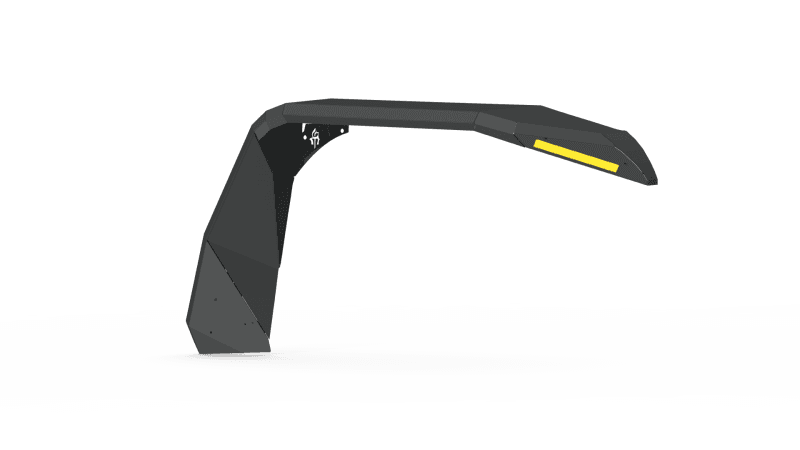 Road Armor — Road Armor 18-20 Jeep Wrangler JL Stealth Front Fender Flare w/Switchback LED DRL - Tex Blk