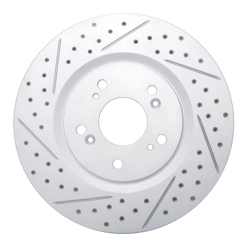 R1 Concepts — R1 97-05 Acura Nsx Rear Left Drilled & Slotted Geo-Carbon Rotor