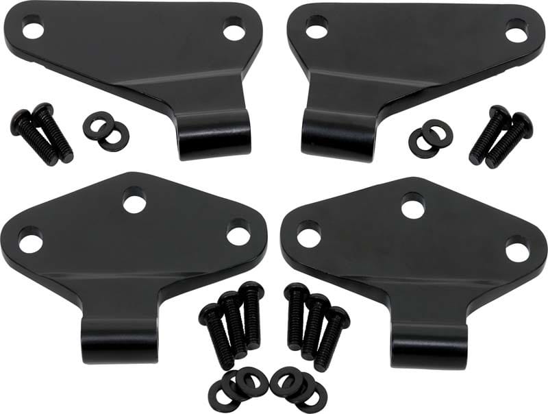 Kentrol — Kentrol 07-18 Jeep Wrangler JK Body Door Hinge Set 4 Pieces 2 Door - Powdercoat Black