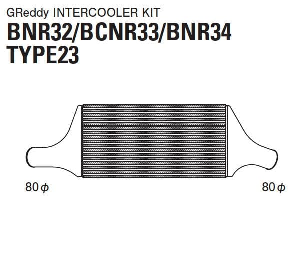 GReddy — GReddy 89-02 Nissan Skyline BNR32/33/34 Intercooler Kit (Special Order)