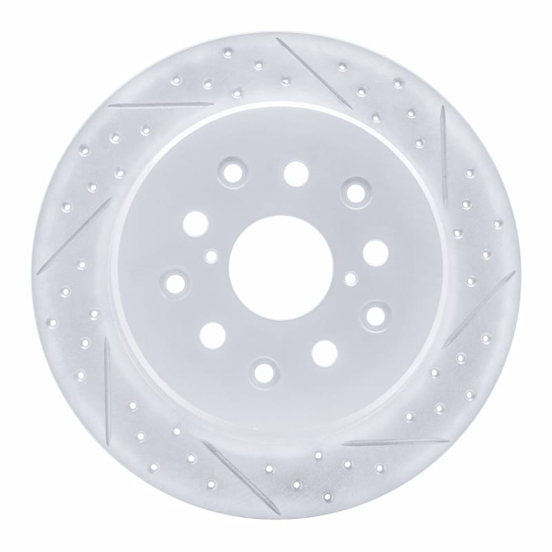 R1 Concepts — R1 98-10 Lexus Sc430 Rear Right Drilled & Slotted Geo-Carbon Rotor