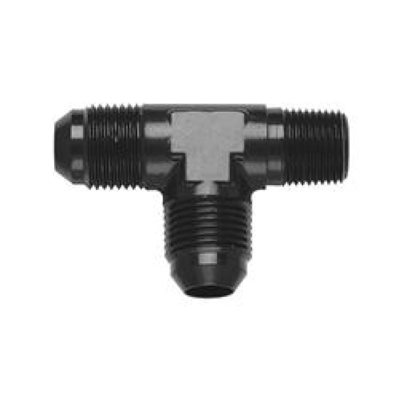Fragola — Fragola -4AN Tee 1/8 NPT On The Run - Black