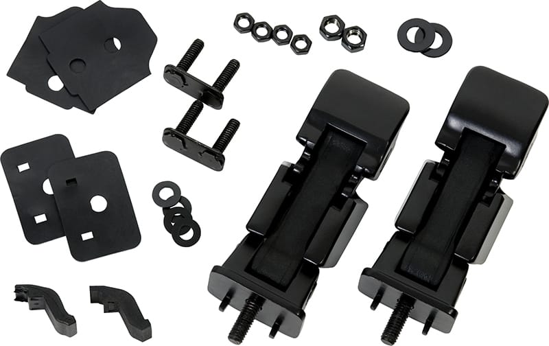 Kentrol — Kentrol 07-18 Jeep Wrangler JK Hood Catch Pair - Powdercoat Black