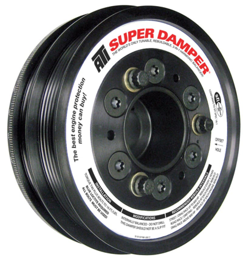 ATI — ATI Damper - 6.10in - Alum - 4 & 5 Grv - Acura Nsx 3.0L - 600 HP or Less - 1Pc