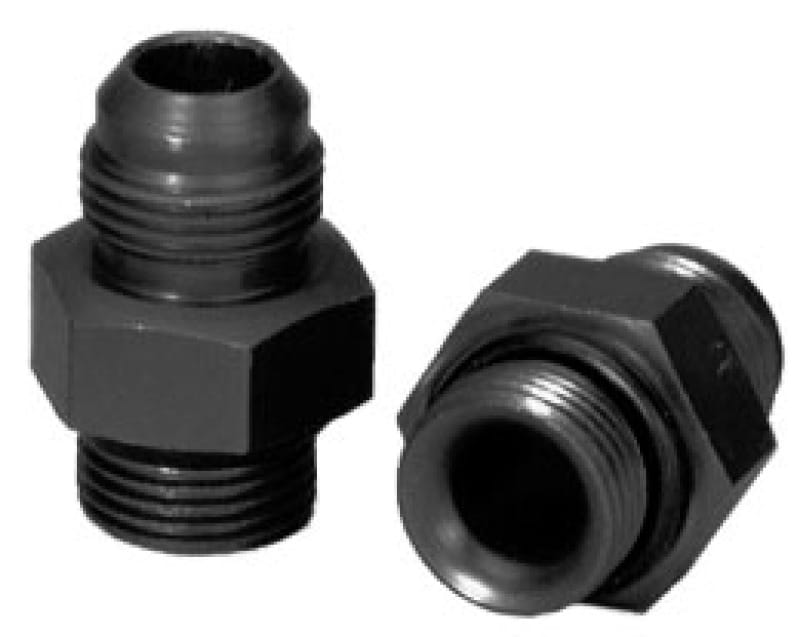 Moroso — Moroso Dry Sump/External Oil Pump Fitting -10An to -10An w/O-Ring - Aluminum - 2 Pack