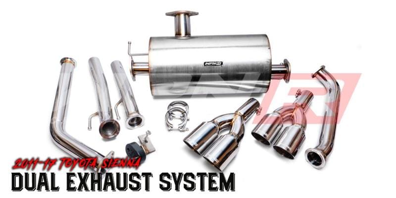 Weapon R — Weapon R 11-17 Toyota Sienna 3.5L Axle Back Exhaust w/Straight Cut Tips