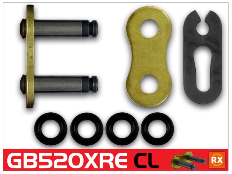 RK Chain — RK Chain GB520XRE-CLIP - Gold