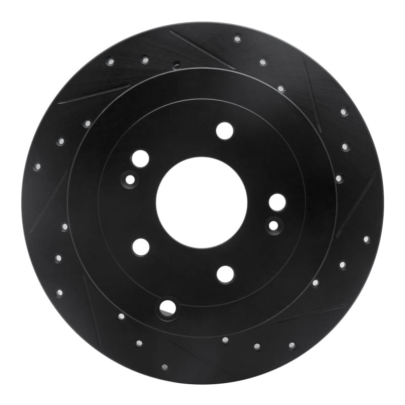 R1 Concepts — R1 07-09 Hyundai Santa Fe Rear Right Drilled & Slotted Black Brake Rotor
R1 Brake Rotor Drill
