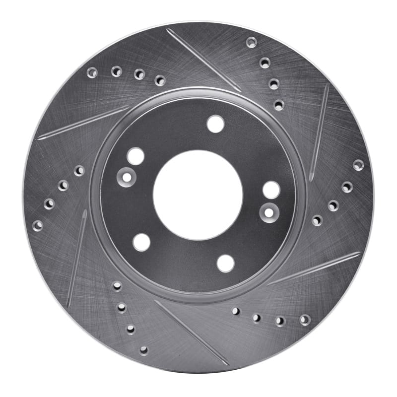R1 Concepts — R1 03-13 Hyundai Sonata Front Right Drilled & Slotted Silver Brake Rotor
R1 Brake Rotor Drill