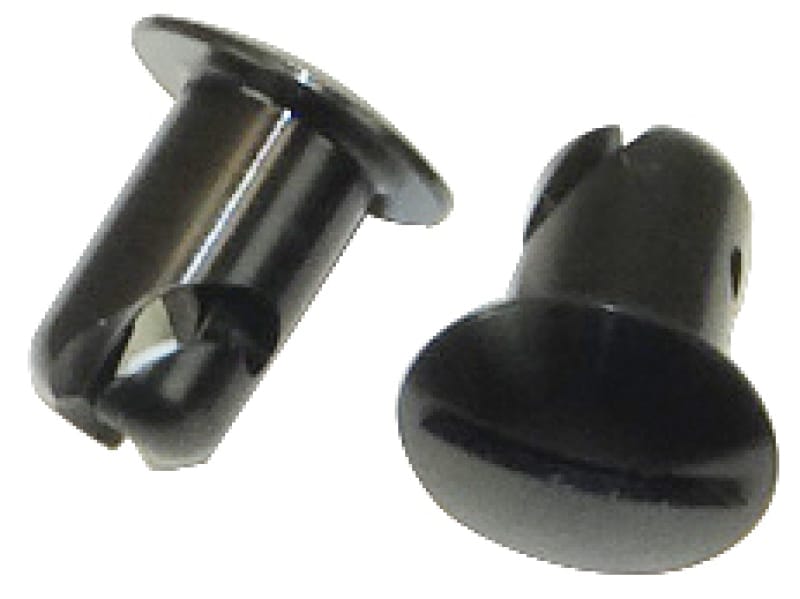 Moroso — Moroso Quick Fastener - Oval Head - 7/16in x .450in - Aluminum - Black - 10 Pack