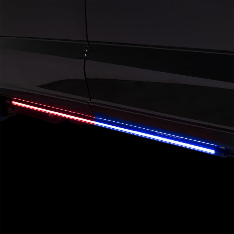 Putco — Putco 11-23 Dodge Durango Blade Rocker Kits Sideliners - Red/Blue w/ White Override