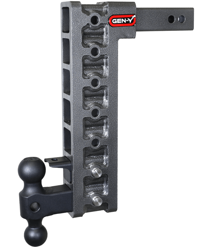 GEN-Y Hitch — Gen-Y Mega Duty 2in Shank 15in Drop 10K Hitch w/GH-031 Dual-Ball/GH-032 Pintle Lock
Drop Hitch