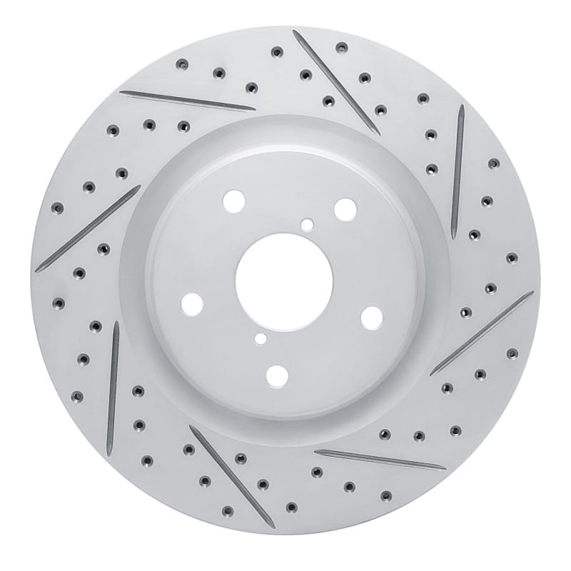 R1 Concepts — R1 20-25 Subaru Forester Front Right Drilled & Slotted Geo-Carbon Rotor