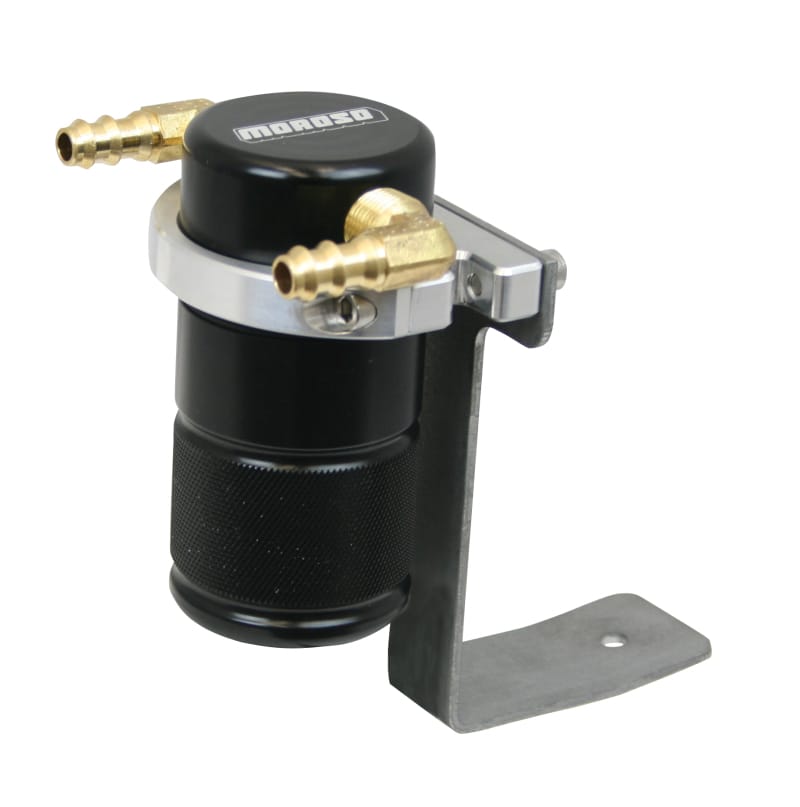 Moroso — Moroso 92-96 Chevrolet Corvette LT1/LT4 Air/Oil Separator Catch Can - Billet Aluminum - Black