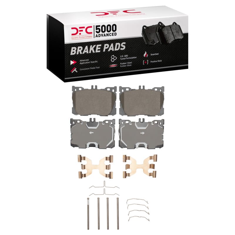 DFC — DFC 16-23 Mercedes-Benz GLC300 Front 5000 Advanced Ceramic Brake Pads and Hardware Kit
DFC Brake Pad Set