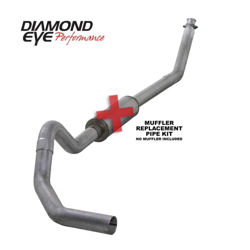 Diamond Eye Performance — Diamond Eye KIT 4in TB HX40 DWNP 221040 SGL AL 94-02 CUMMINS 5 9L NO WARRANTY ON FITTMENT-CSTM KIT