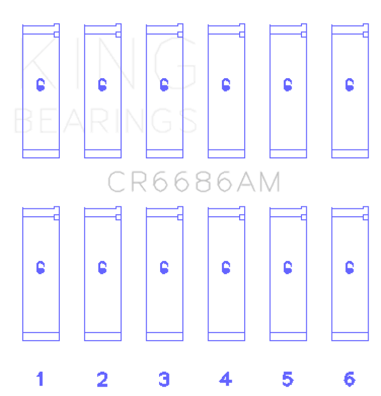 King Engine Bearings — King Engine Bearings Toyota 1Mzfe (Size +0.75mm) Connecting Rod Bearing Set
Engine Bearing