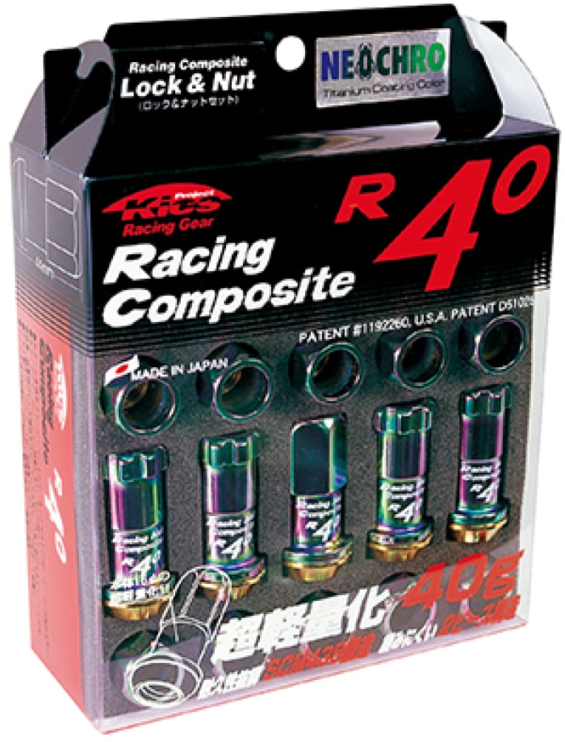 Project Kics — Project Kics 12x1.50 R40 Lug Nuts - Neo Chrome (16+4 Locks)
