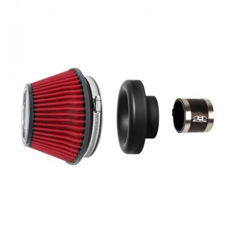 BLOX Racing — BLOX Racing Shorty Performance 5in Air Filter w/4in Velocity Stack and Coupler Kit