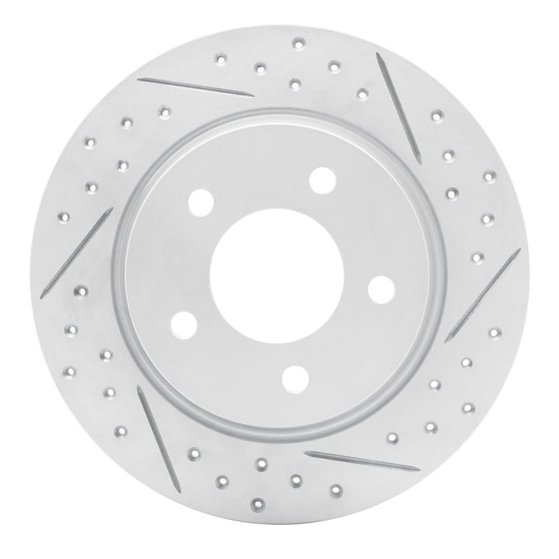R1 Concepts — R1 04-13 Mazda 3 Rear Right Drilled & Slotted Geo-Carbon Rotor