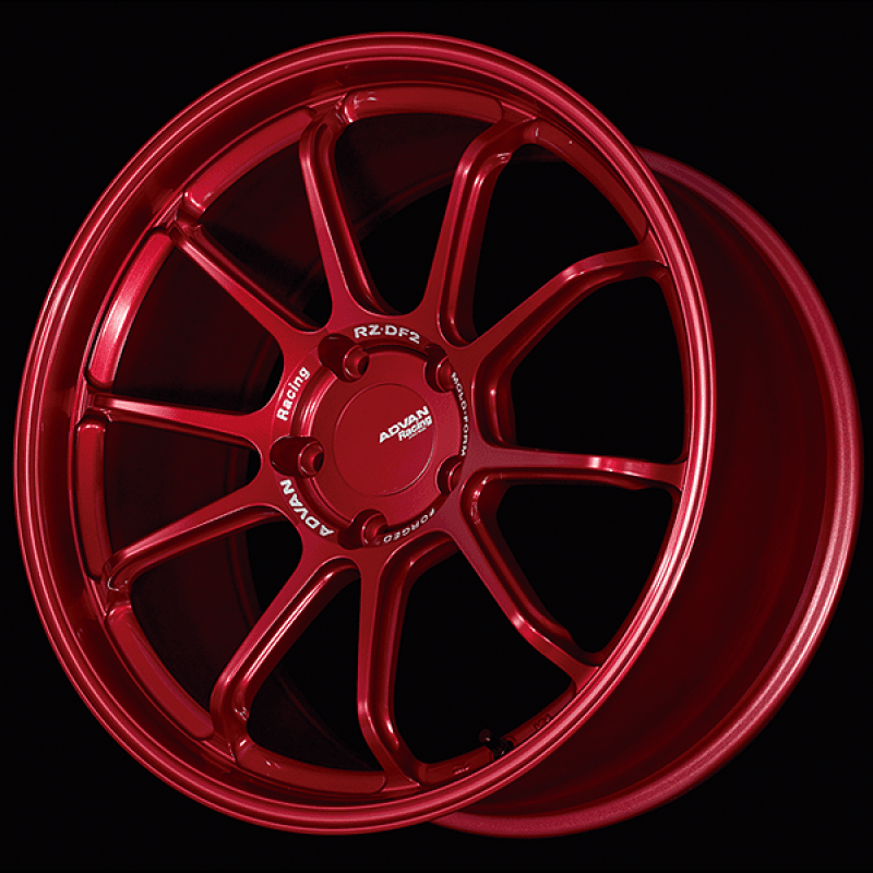 Advan — Advan RZ-DF2 for Porsche 20x10.5 / +45 Offset / 5x130 / 71.6mm Bore / Racing Candy Red