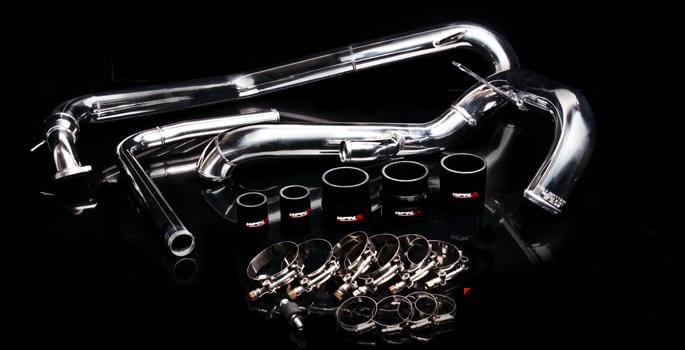 Weapon R — Weapon R Polished Upper Intercooler Piping for 08-10 Mitsubishi Evolution X