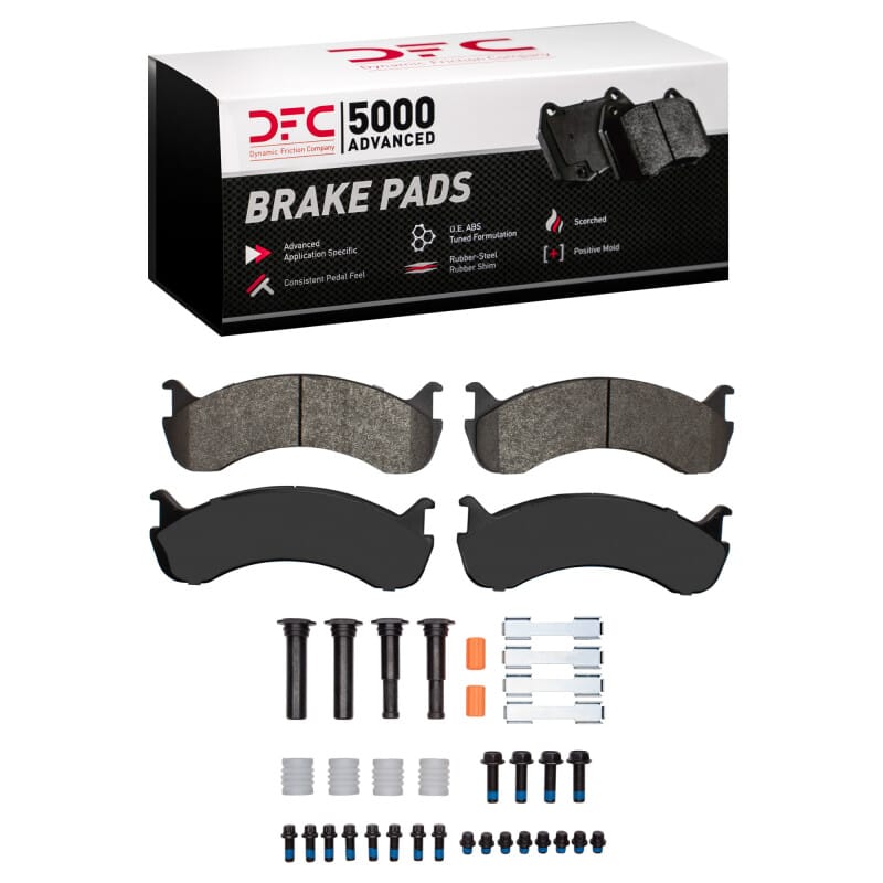 DFC — DFC 98-24 BEAVER MOTORCOACH CONTESSA Front/Rear 5000 Adv Semi Metallic Brake Pads & Hardware Kit
DFC Brake Pad Set