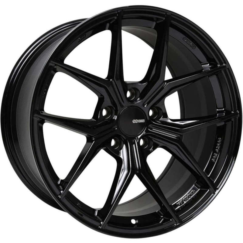 Enkei — Enkei TSR-X 18x8 45mm Offset 5x100 BP 72.6mm Bore Gloss Black Wheel