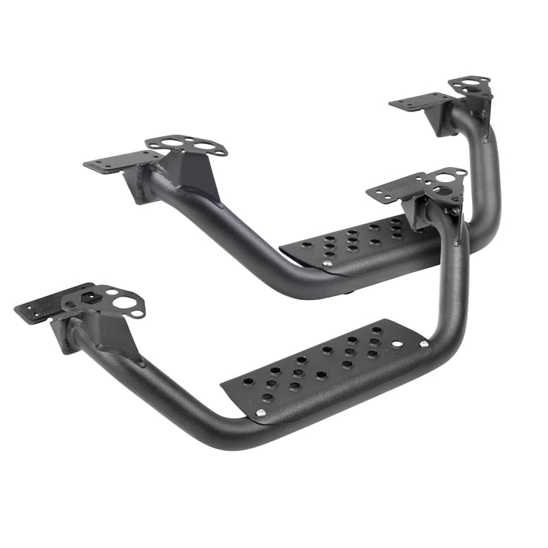 Go Rhino — Go Rhino Dominator Extreme D6 SideSteps - Tex Blk - 4in Drop Down Steps (Pair)
4" D6 Drop Steps