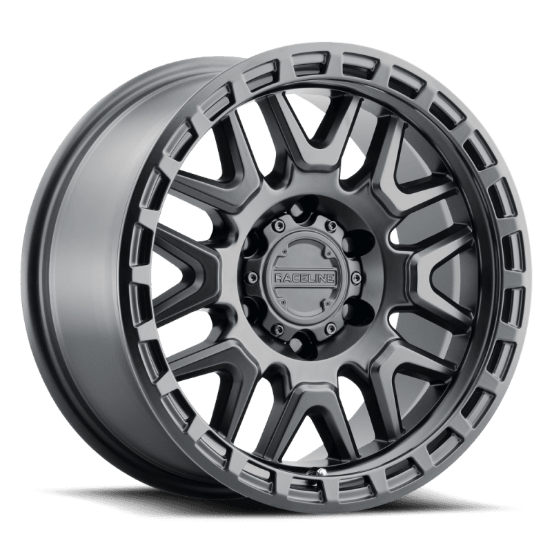 Raceline — Raceline 953B Krank 16x8in / 5x114.3 BP / 0mm Offset / 72.62mm Bore - Satin Black Wheel